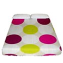 Polka Dots Spots Pattern Seamless Fitted Sheet (Queen Size) View1