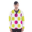 Polka Dots Spots Pattern Seamless Hooded Wind Breaker (Men) View1