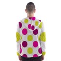 Polka Dots Spots Pattern Seamless Hooded Wind Breaker (Men) View2