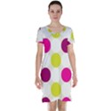 Polka Dots Spots Pattern Seamless Short Sleeve Nightdress View1