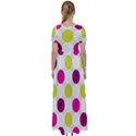 Polka Dots Spots Pattern Seamless High Waist Short Sleeve Maxi Dress View2