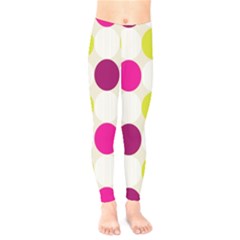 Polka Dots Spots Pattern Seamless Kids  Legging by Celenk