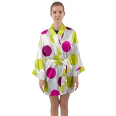 Polka Dots Spots Pattern Seamless Long Sleeve Kimono Robe