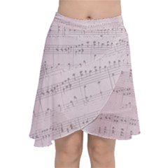 Vintage Pink Music Notes Chiffon Wrap by Celenk