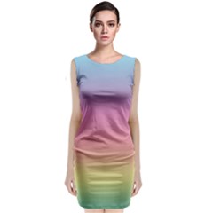 Background Watercolour Design Paint Classic Sleeveless Midi Dress by Celenk