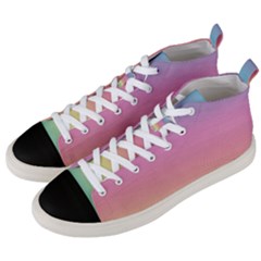 Background Watercolour Design Paint Men s Mid-top Canvas Sneakers