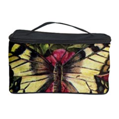 Vintage Butterfly Flower Cosmetic Storage Case by Celenk