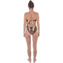 Vintage Butterfly Flower Tie Back One Piece Swimsuit View2