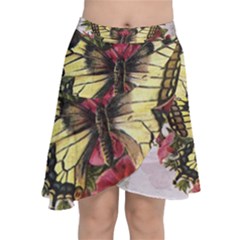 Vintage Butterfly Flower Chiffon Wrap