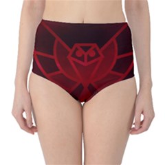 Bird Owl Eagle Owl Fragment High-waist Bikini Bottoms by Celenk