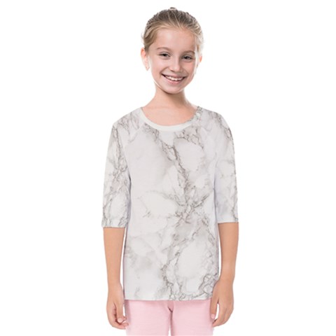 Marble Background Backdrop Kids  Quarter Sleeve Raglan Tee by Celenk