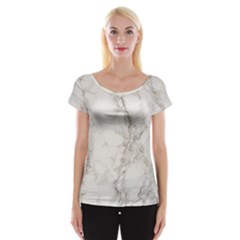 Marble Background Backdrop Cap Sleeve Tops by Celenk