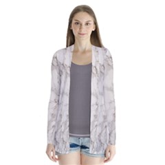 Marble Background Backdrop Drape Collar Cardigan