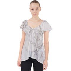 Marble Background Backdrop Lace Front Dolly Top by Celenk