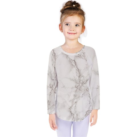 Marble Background Backdrop Kids  Long Sleeve Tee by Celenk