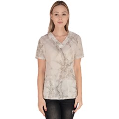 Marble Background Backdrop Scrub Top by Celenk