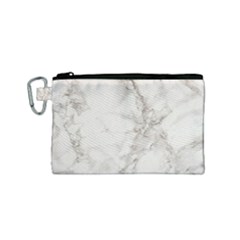 Marble Background Backdrop Canvas Cosmetic Bag (small) by Celenk