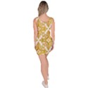 Gold Pattern Wallpaper Fleur Bodycon Dress View4