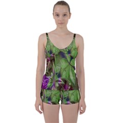 Arrangement Butterfly Aesthetics Tie Front Two Piece Tankini