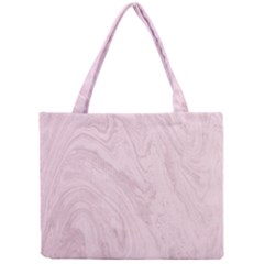 Marble Background Texture Pink Mini Tote Bag by Celenk