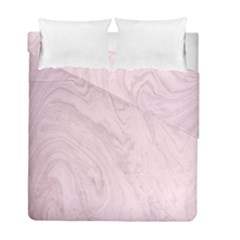 Marble Background Texture Pink Duvet Cover Double Side (full/ Double Size) by Celenk