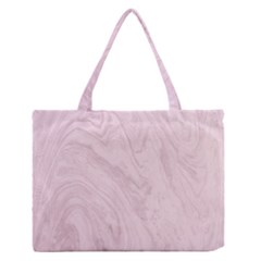 Marble Background Texture Pink Zipper Medium Tote Bag by Celenk