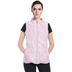 Marble Background Texture Pink Women s Puffer Vest by Celenk