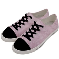 Marble Background Texture Pink Men s Low Top Canvas Sneakers