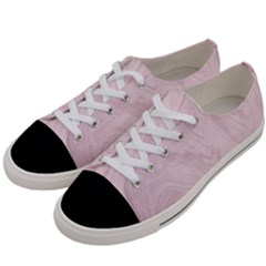 Marble Background Texture Pink Women s Low Top Canvas Sneakers by Celenk