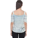 Vintage Blue Music Notes Cutout Shoulder Tee View2