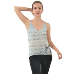 Vintage Blue Music Notes Cami