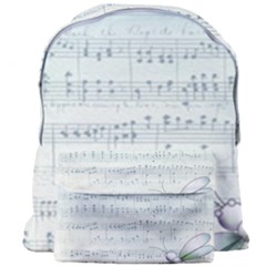 Vintage Blue Music Notes Giant Full Print Backpack