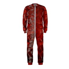 Pattern Backgrounds Abstract Red Onepiece Jumpsuit (kids) by Celenk