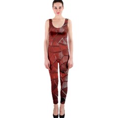 Pattern Backgrounds Abstract Red Onepiece Catsuit by Celenk