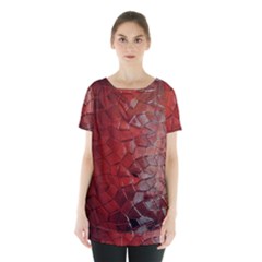 Pattern Backgrounds Abstract Red Skirt Hem Sports Top