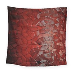 Pattern Backgrounds Abstract Red Square Tapestry (large) by Celenk