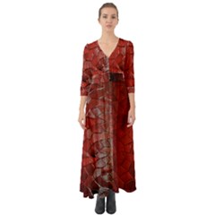 Pattern Backgrounds Abstract Red Button Up Boho Maxi Dress