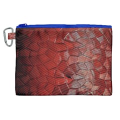 Pattern Backgrounds Abstract Red Canvas Cosmetic Bag (xl)