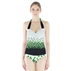 Tech Camouflage 2 Halter Swimsuit by jumpercat