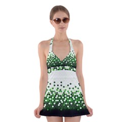 Tech Camouflage 2 Halter Dress Swimsuit  by jumpercat