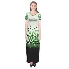 Tech Camouflage 2 Short Sleeve Maxi Dress by jumpercat