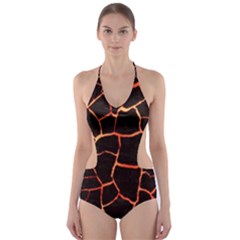 Magma Cut-out One Piece Swimsuit by jumpercat