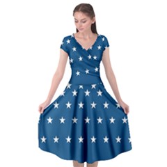 Patriot Cap Sleeve Wrap Front Dress by jumpercat