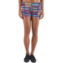 Color Grid 01 Yoga Shorts