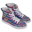 Color Grid 01 Women s Hi-Top Skate Sneakers View3