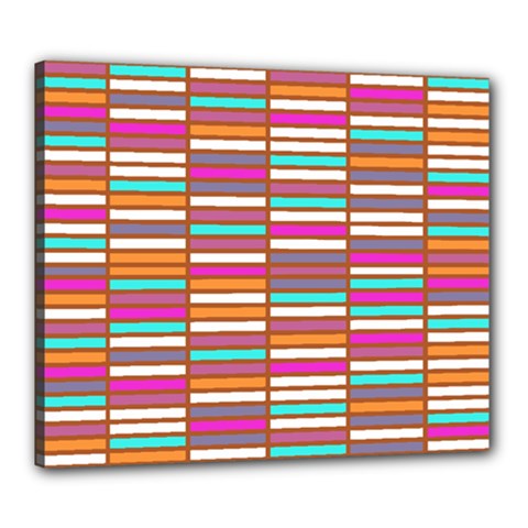 Color Grid 02 Canvas 24  X 20  by jumpercat