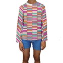 Color Grid 02 Kids  Long Sleeve Swimwear View1