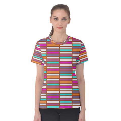 Color Grid 02 Women s Cotton Tee by jumpercat