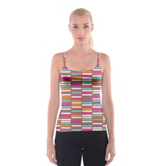 Color Grid 02 Spaghetti Strap Top by jumpercat