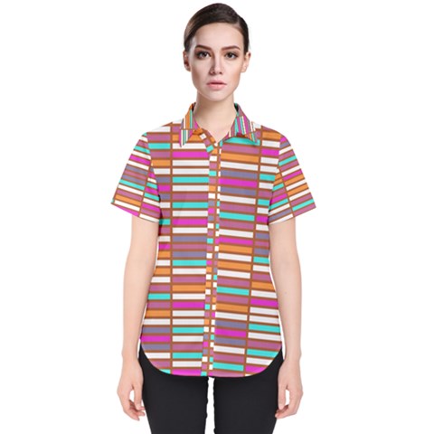 Color Grid 02 Women s Short Sleeve Shirt by jumpercat